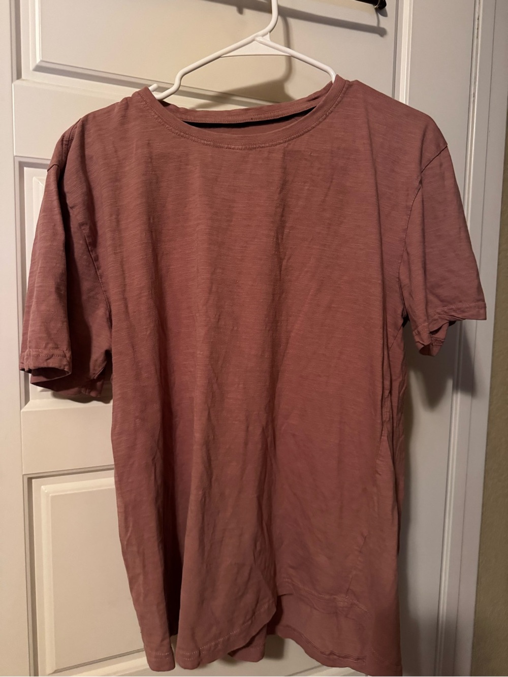 Michael Brandon Short Sleeve Crewneck T-Shirt in Dusty Rose
